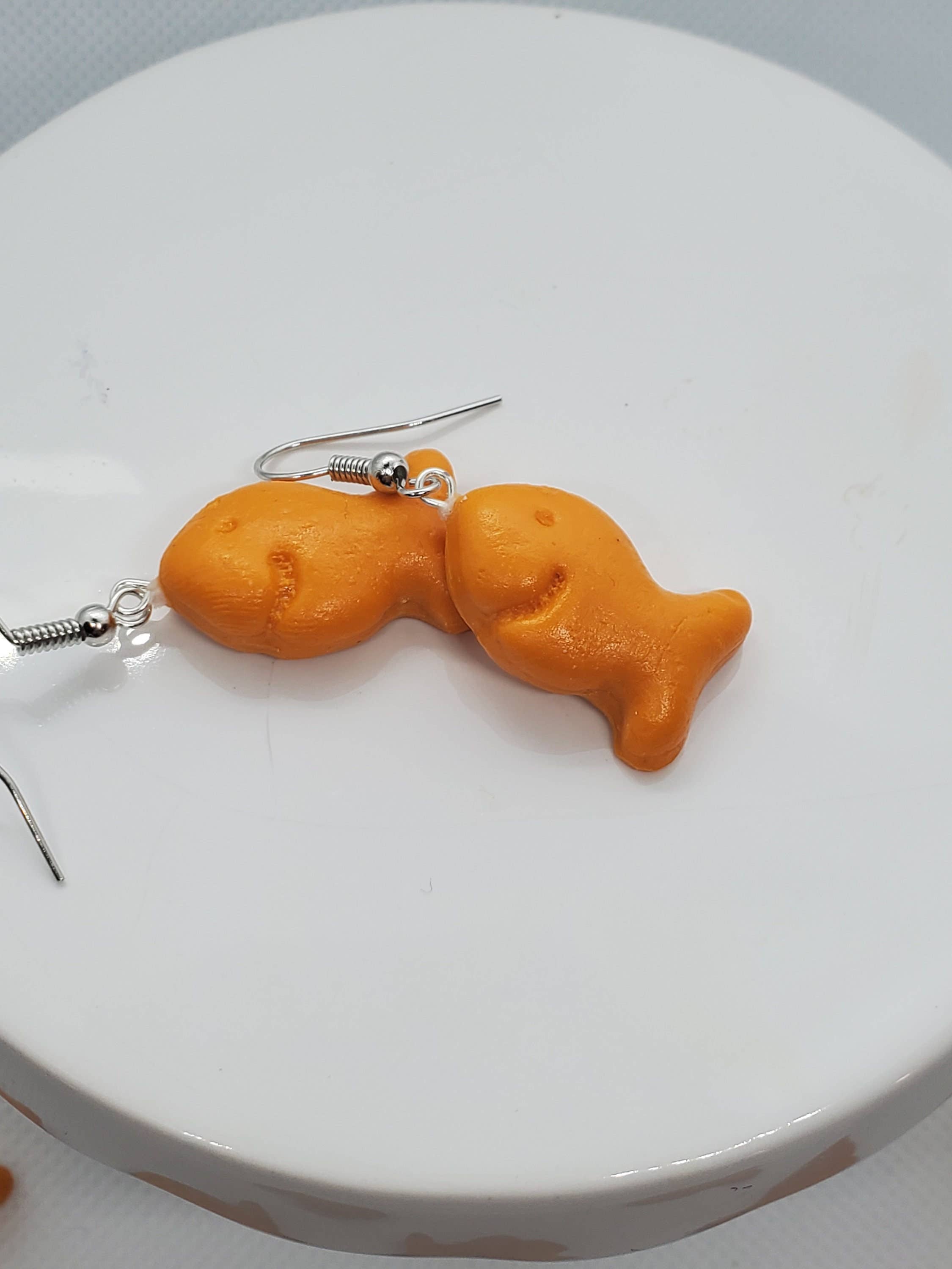REMOVED BRAND - Wholesale Dangle Earrings - Goldfish Earrings, Fish Earrings, Snack Earrings1
