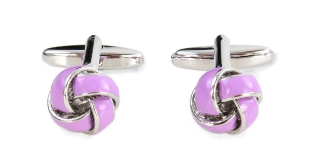 Dalaco - incorporating David Aster – wholesale Cufflinks – Purple Knot Cufflinks0