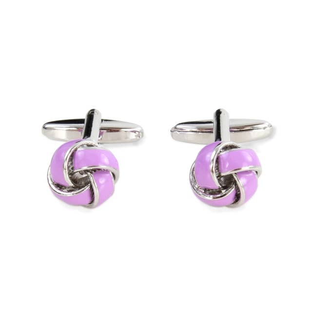 Dalaco - incorporating David Aster - Vente Boutons de manchette - Boutons de manchette en forme de nœud violet