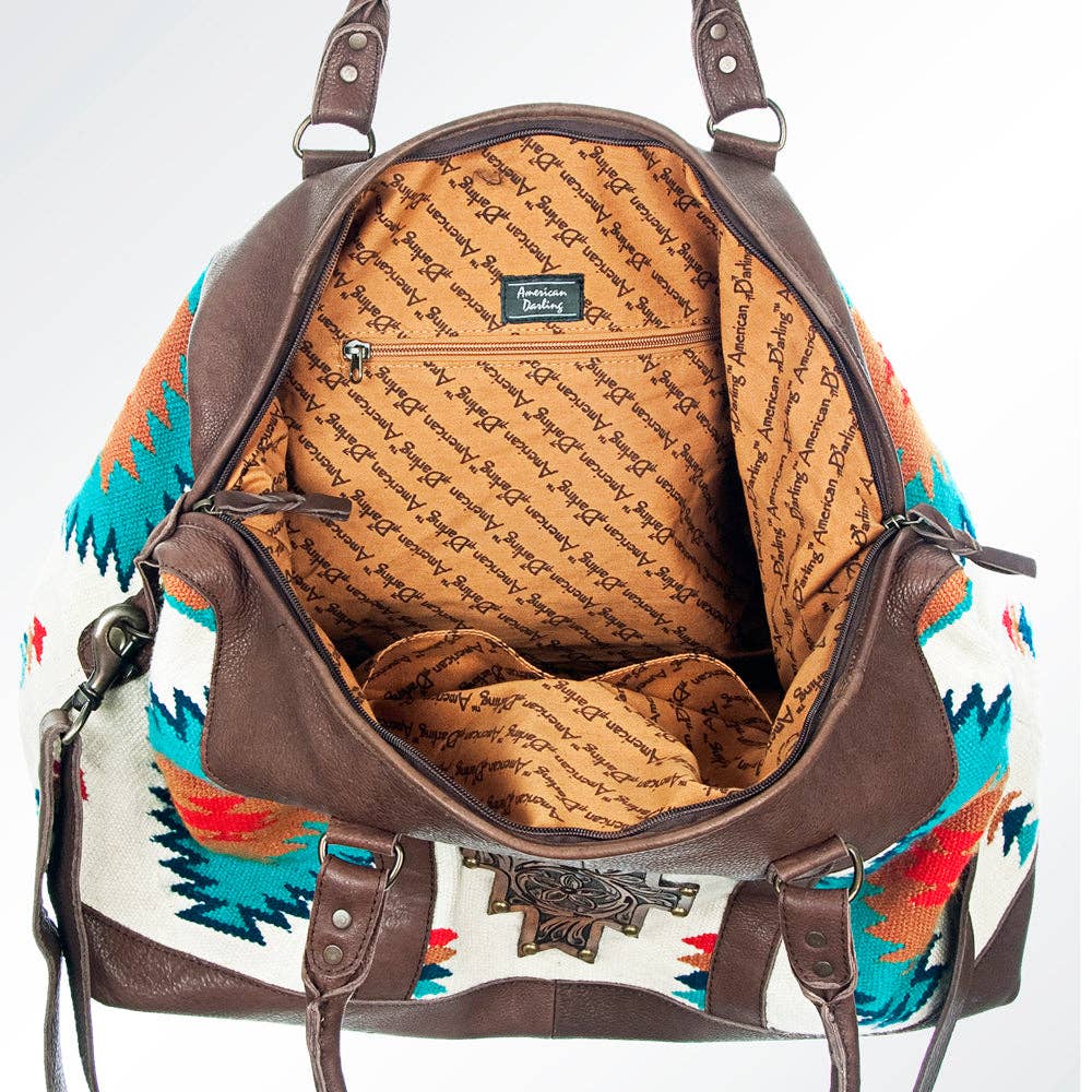 LS Western - Vente Sac de voyage – femme - Sac de voyage en laine et cuir du sud-ouest LC-ADBG460 Sac de selle tissé à la main75