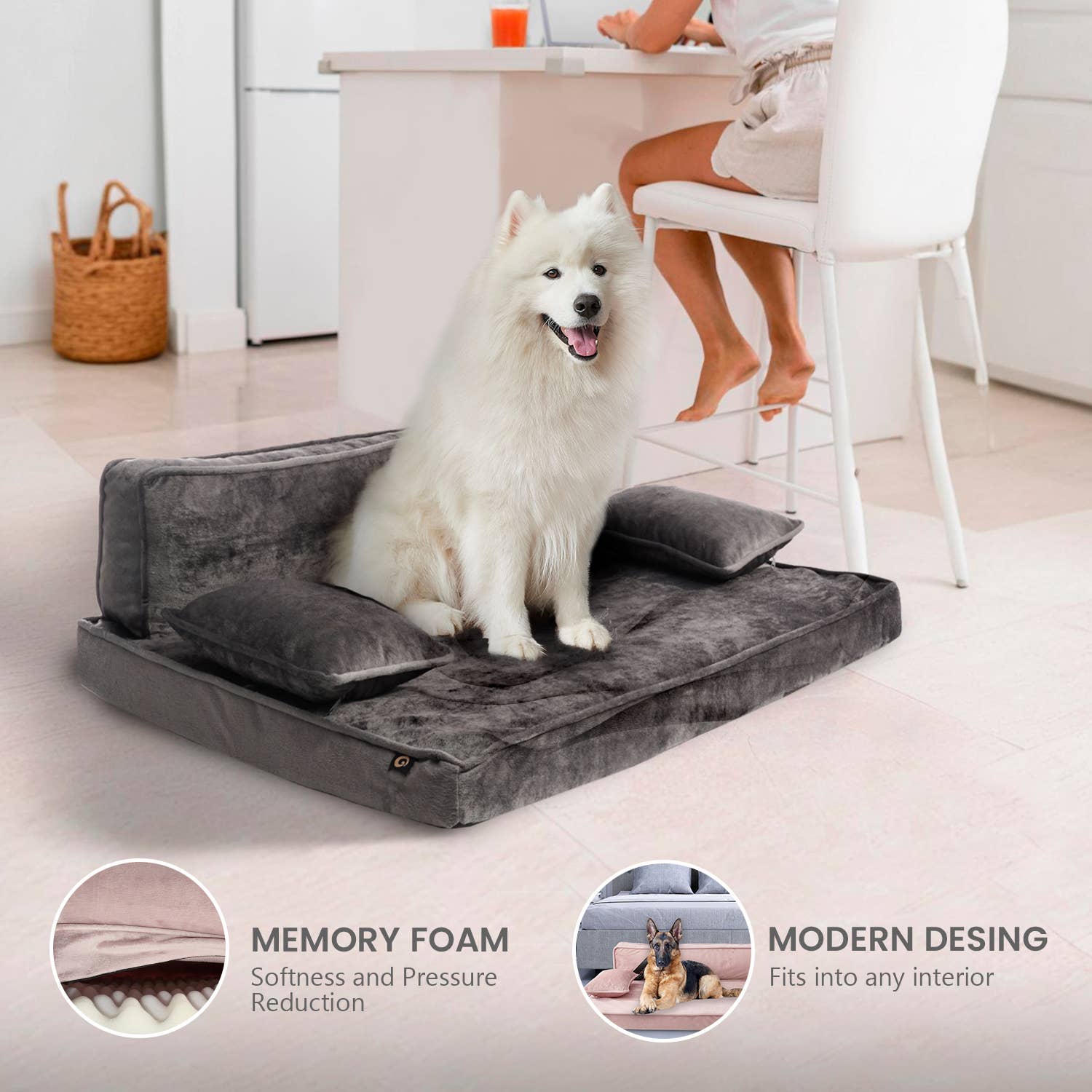 Precious Tails - Vente Panier – chien - Canapé-lit moderne Precious Tails - Grand23