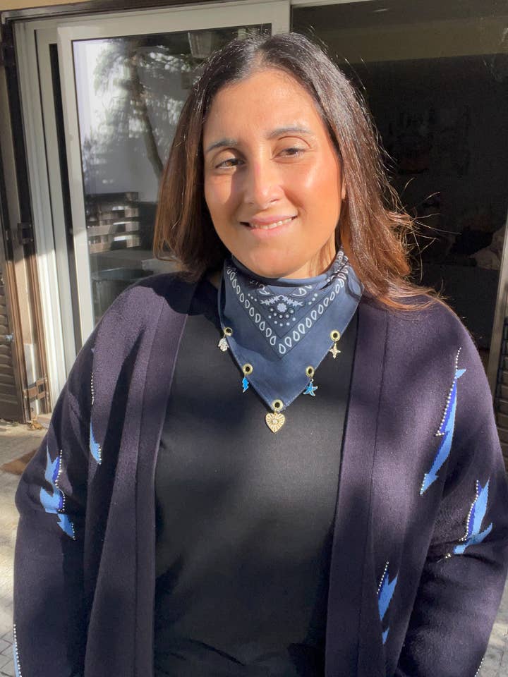 BANDANA SIERAAD SPIJKERBROEK voor wholesale door Liviana Lisbon