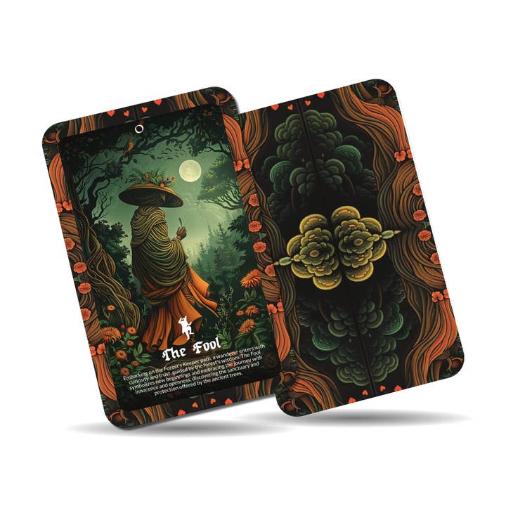 Ibiza Tarot USA – wholesale Tarot cards – The Forest's Keeper Tarot - 22 Major Arcana - A unique spiritual journey - Protecting and communing with the ancient wisdom of the woods.1