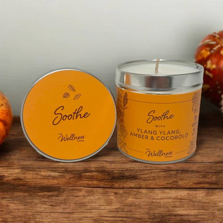 Ylang Ylang, Cocobolo y Ámbar - Vela de Bienestar Calmante para venta al por mayor de Potters Crouch Candles