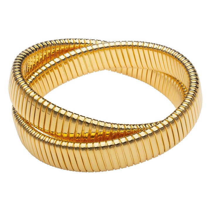 BR-682 Dobbelt fladt Cobra armbånd for engroshandel hos Janis Savitt