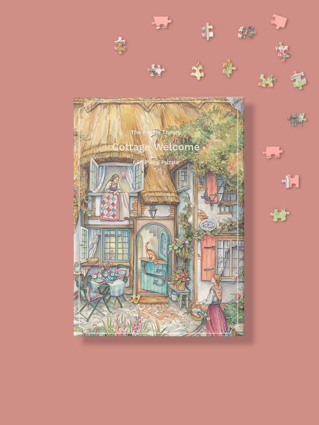 The Puzzle Theory - Wholesale Puzzle - Adult - Kim Jacobs Cottage Welcome - 896 Piece Puzzle1