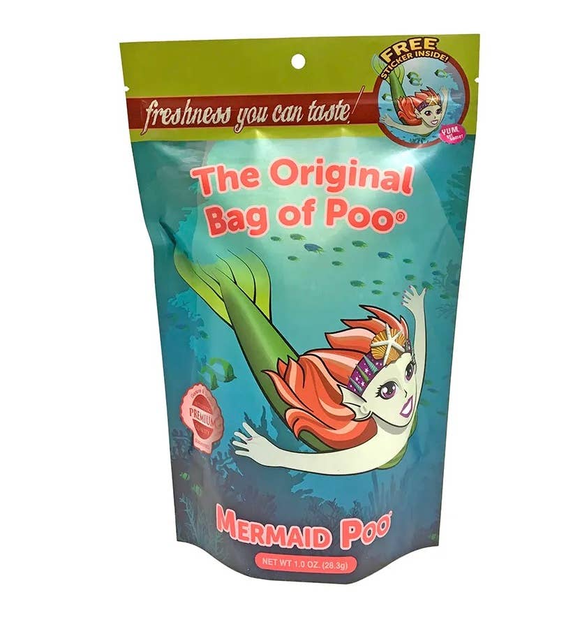 "The Original Bag of Poo"® Novelty Cotton Candy - Vente Barbes à papa - Le Sac Original de Caca® (Caca de Barbe à Papa de Sirène)1
