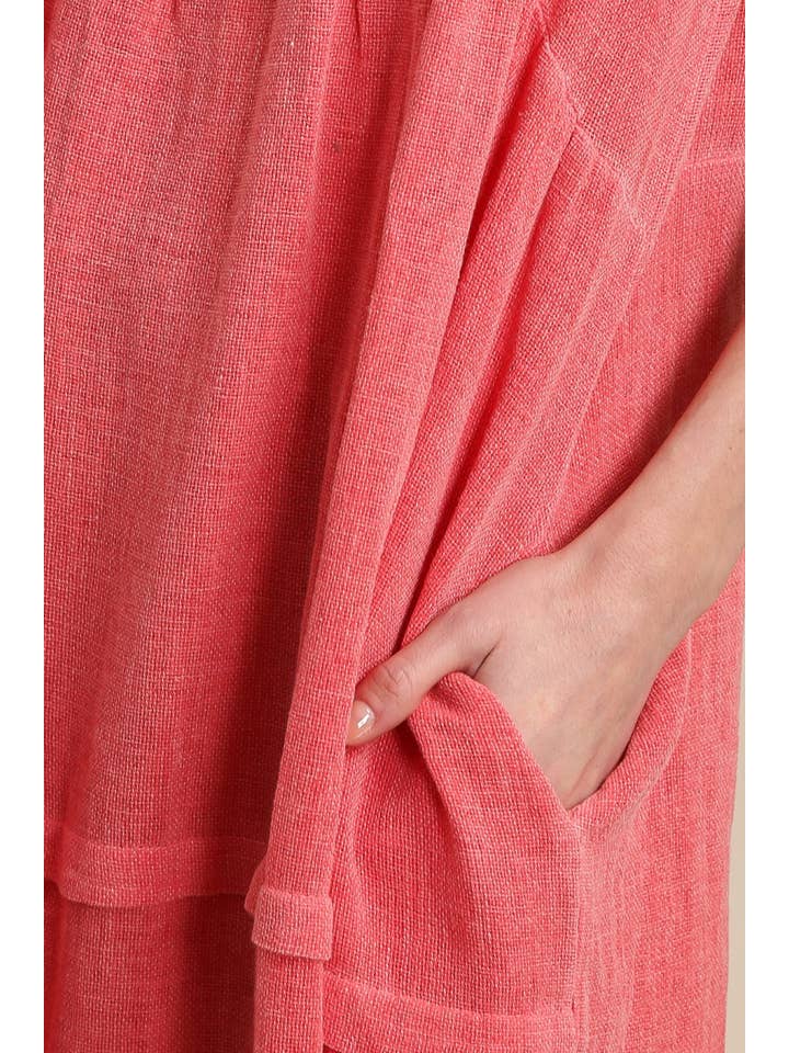 LÉA & LUC - Wholesale Jurk - Dames - Jurk van 50% katoen en 50% linnen REF. 1012017