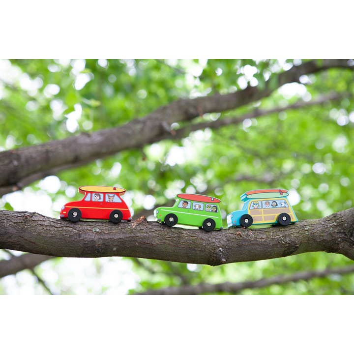 Jack Rabbit Creations - Wholesale Toy Car/Truck - Kids - Pull Back Surfer Vans Refill - Set of 24
