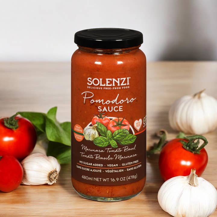 SOLENZI - Wholesale Pasta Sauce - MARINARA Tomato Basil Sauce 480ml0