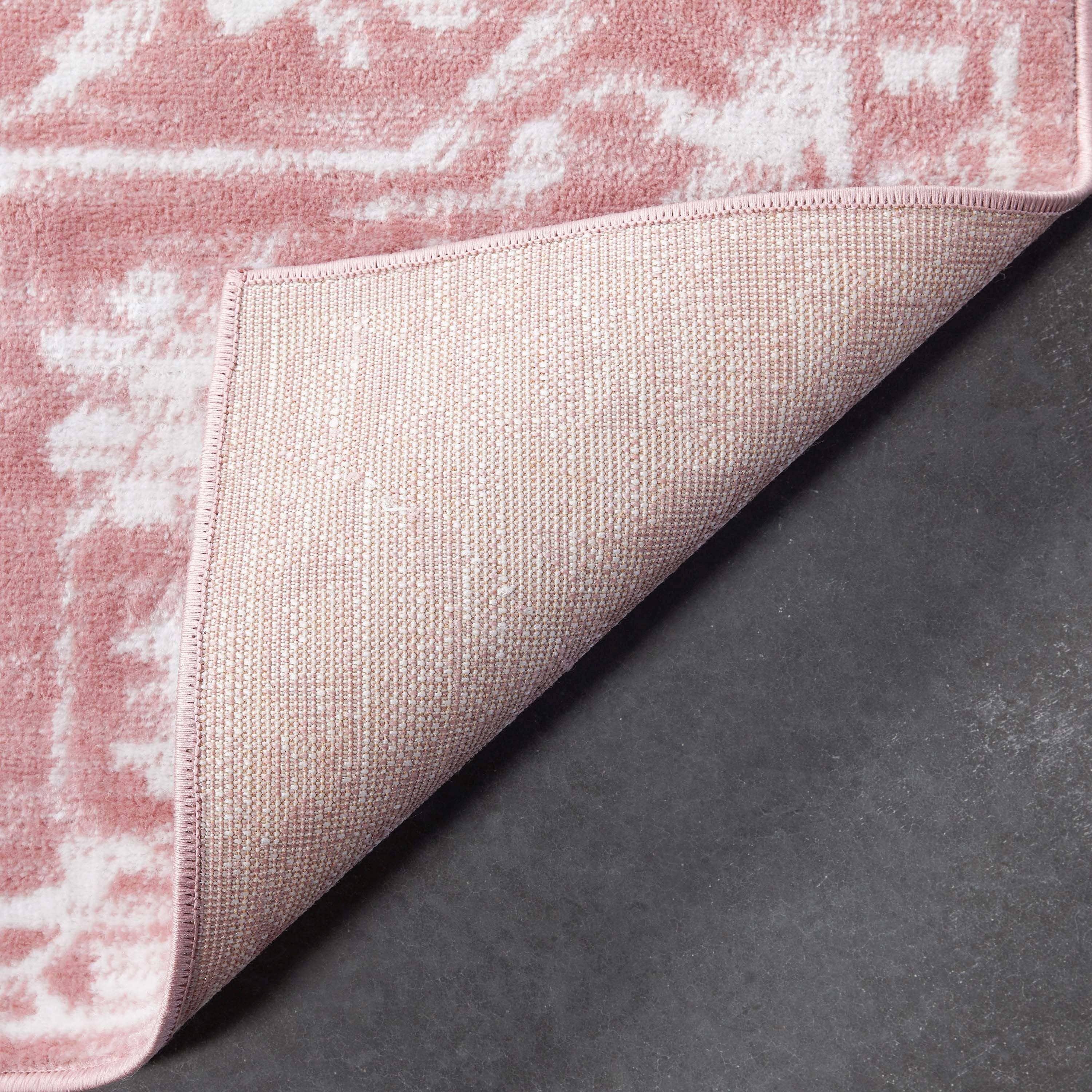 Well Woven - Wholesale Area Rug - Disa Vintage Medallion Blush Soft Rug By Chill Rugs4