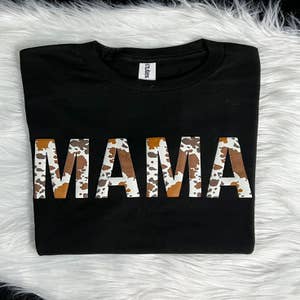 Mama Puff Print Short Sleeve