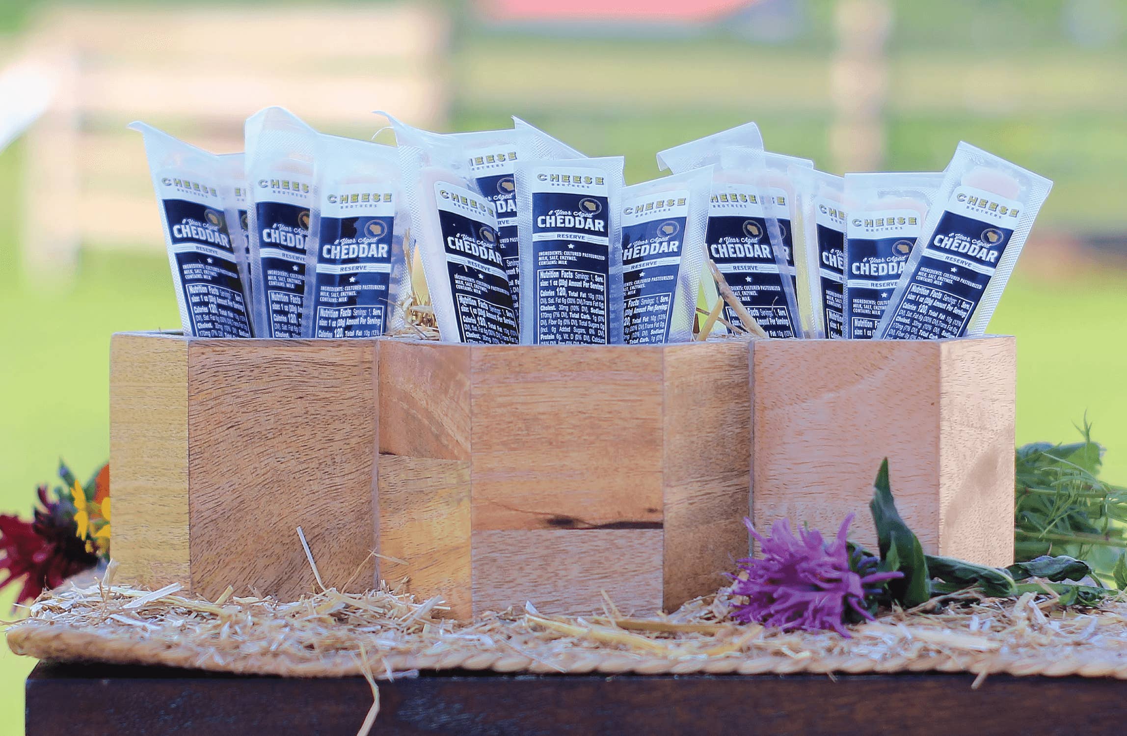 Cheese Brothers - Wholesale Cheese - 8-Year Aged Cheddar Snack Sticks (30-Pack)