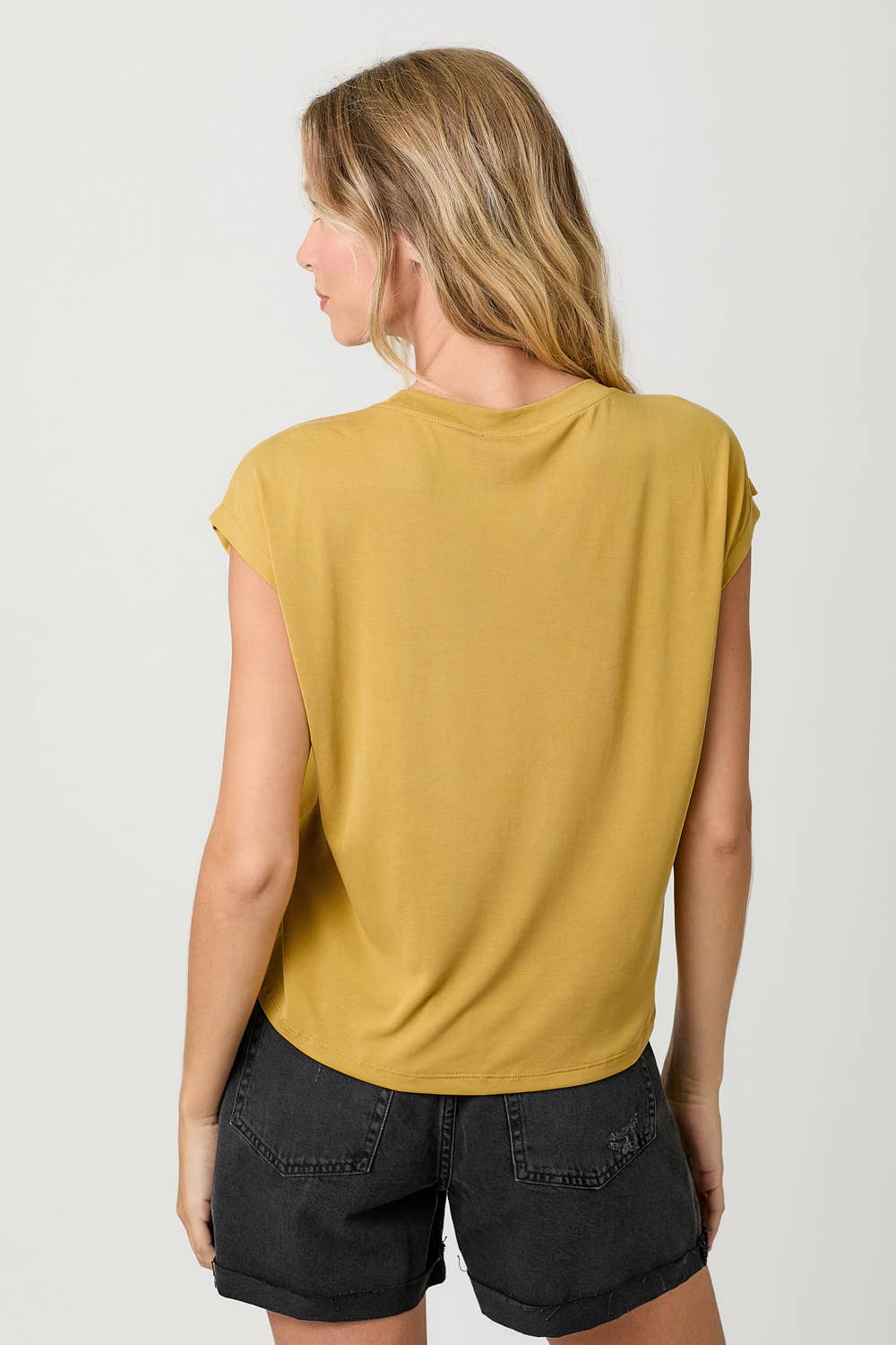 Mystree - Wholesale Knit Top - Women's - 20020 Front Ruche Modal Top 53