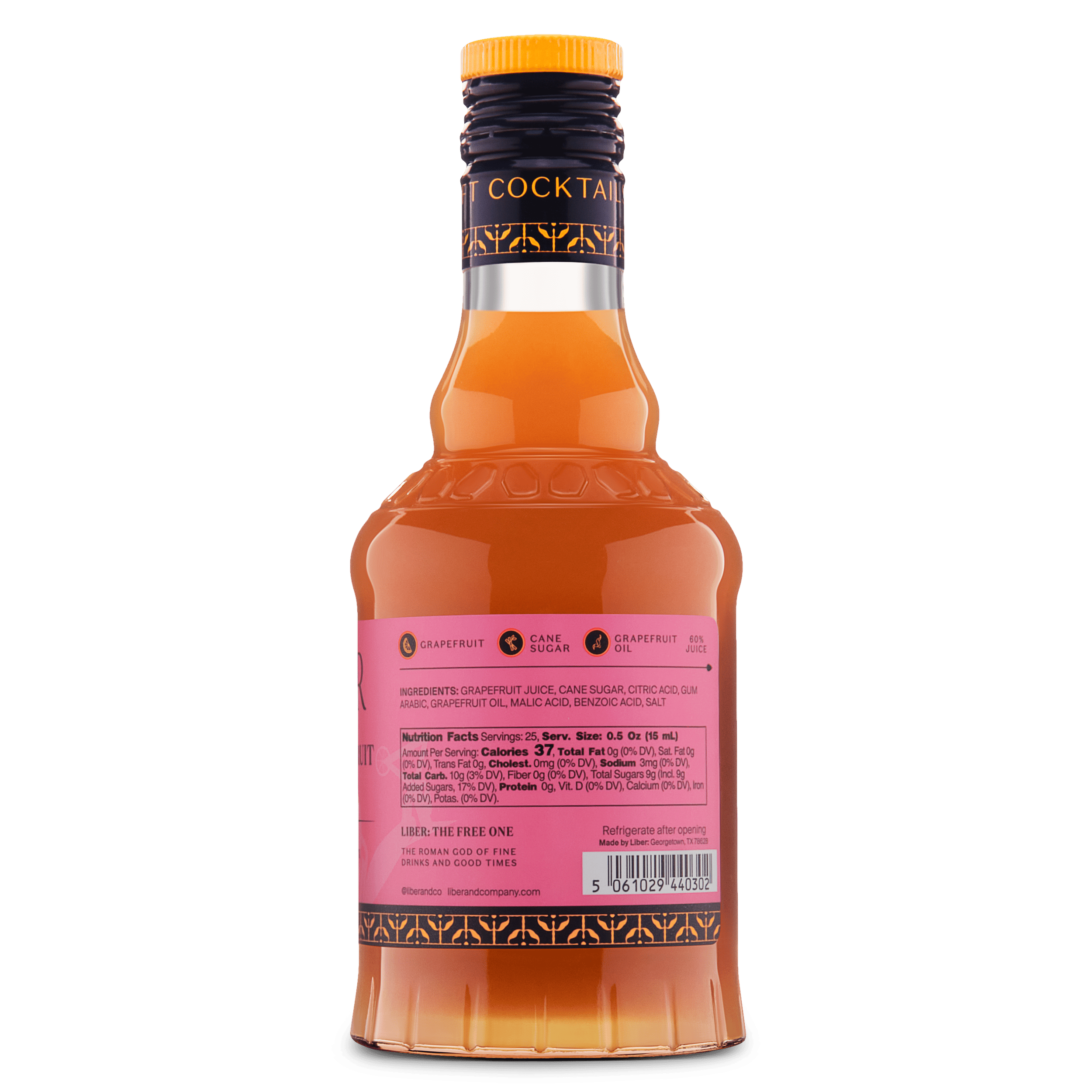 Liber & Co. – Engroshandel Cocktailmix/sirup – Rio Rød Grapefrugt Cordial6