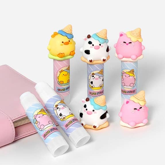 K-Wonderland - Wholesale Glue - Ice cone Brothers Glue Stick – Cute Character Stationery10