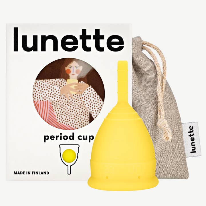 Lunette Period Cup Yellow Size 1 & 2 for wholesale by Lunette