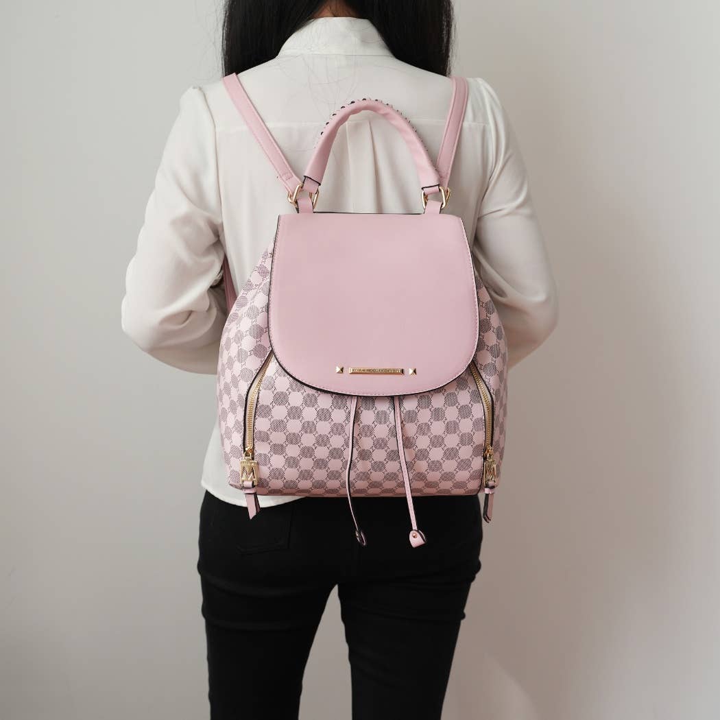 MKF Collection - Vente Sac à dos – femme - Sac à dos imprimé circulaire Kimberly MKF Sac à main de voyage6