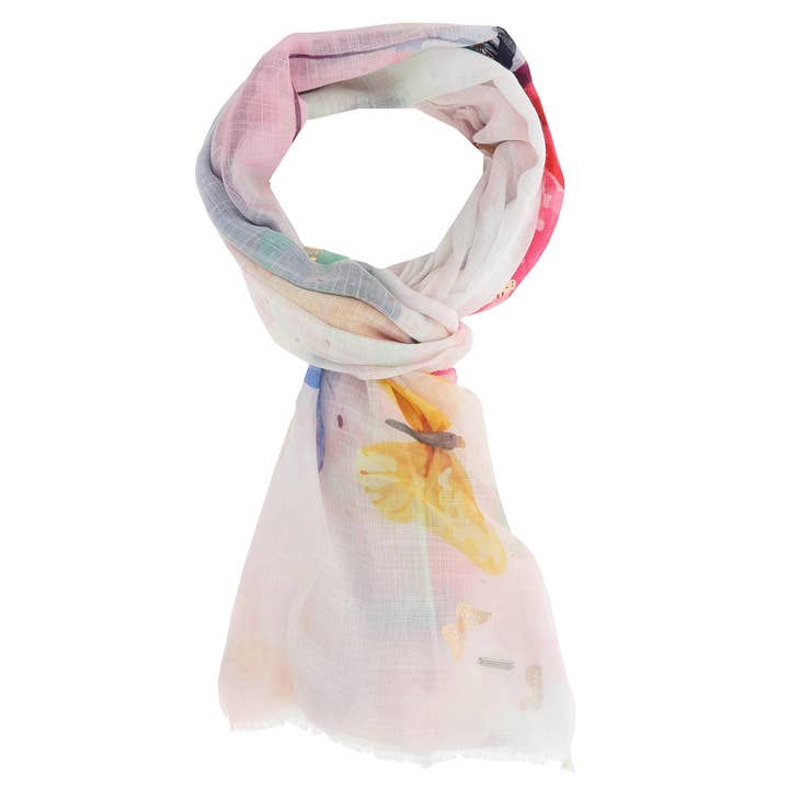 Joe Davies - Wholesale Scarf - Women's - Many Butterflies Foiled Scarf