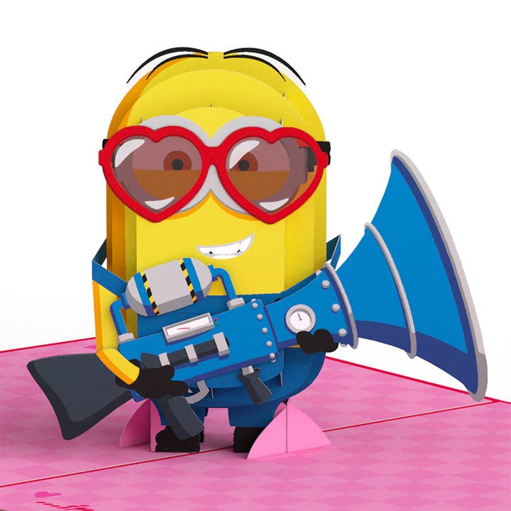Minions Love Stinks Pop-Up Card 5x7" for wholesale by Lovepop Cards