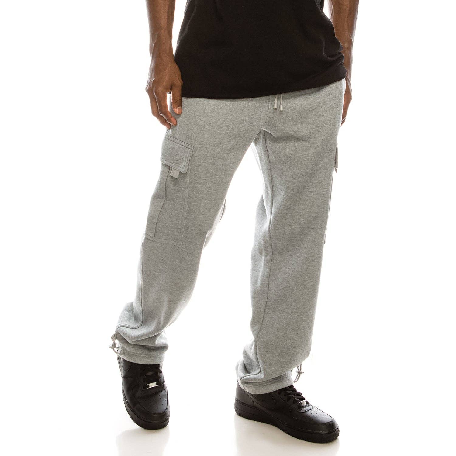 Victorious - Wholesale Pants - Men's - FL77 SOLID FLEECE HEAVYWEIGHT CARGO SWEATPANTS (OPEN PACK)20