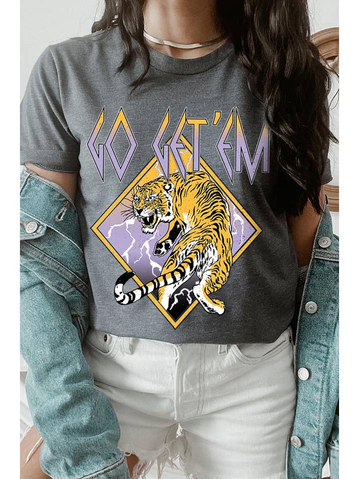 COLORBEAR - Wholesale T-Shirt (Graphic) - Unisex - Go Get'em Tiger Graphic Tee