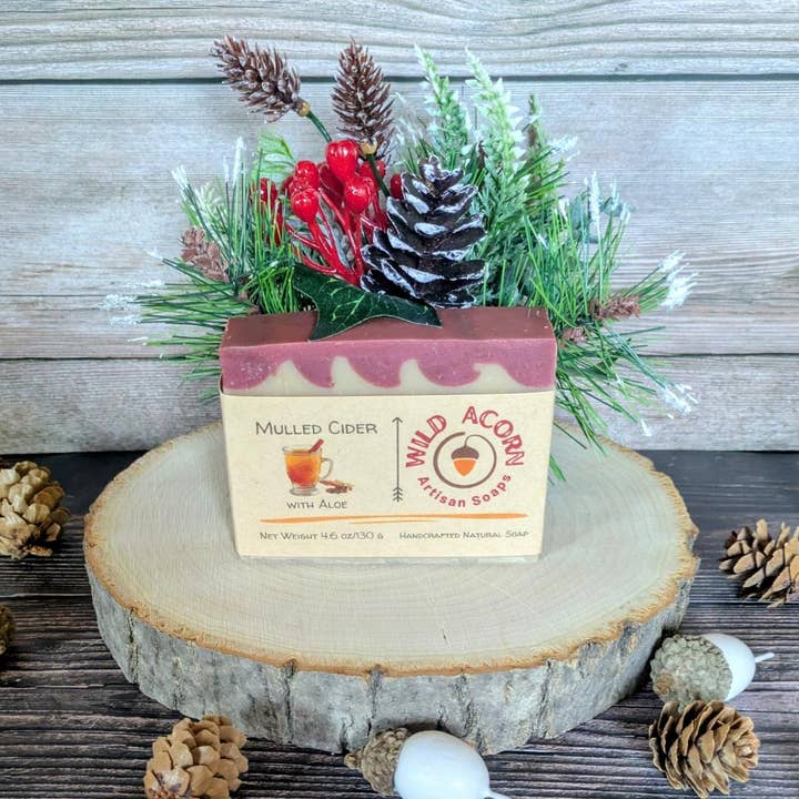 Mulled Cider with Aloe Soap for wholesale by Wild Acorn Artisan Soaps LLC