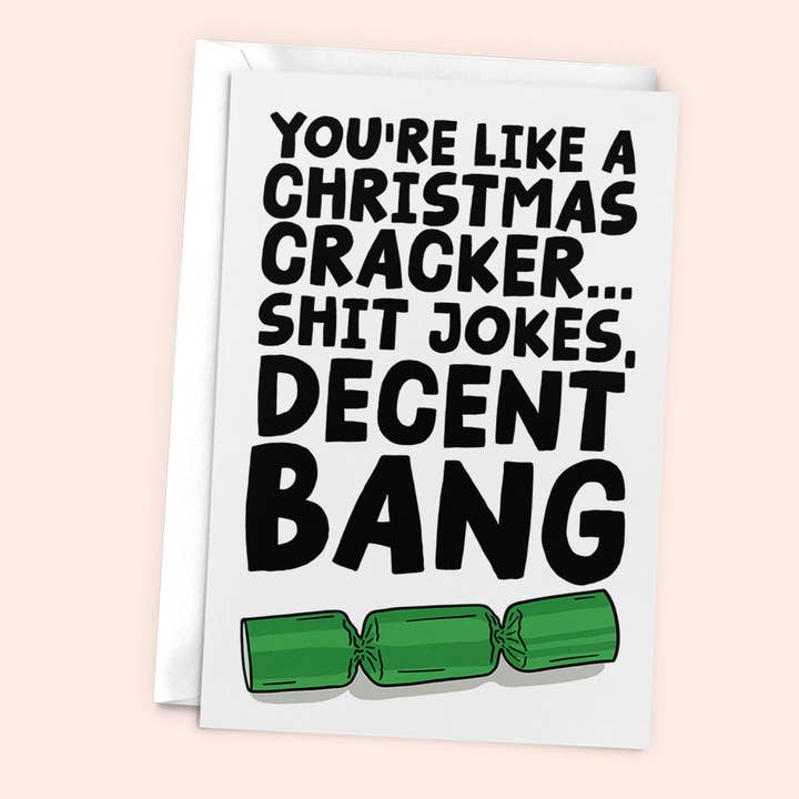 Studio Doodles – wholesale Christmas card – Christmas Cracker Funny Joke Christmas Card For Other Half