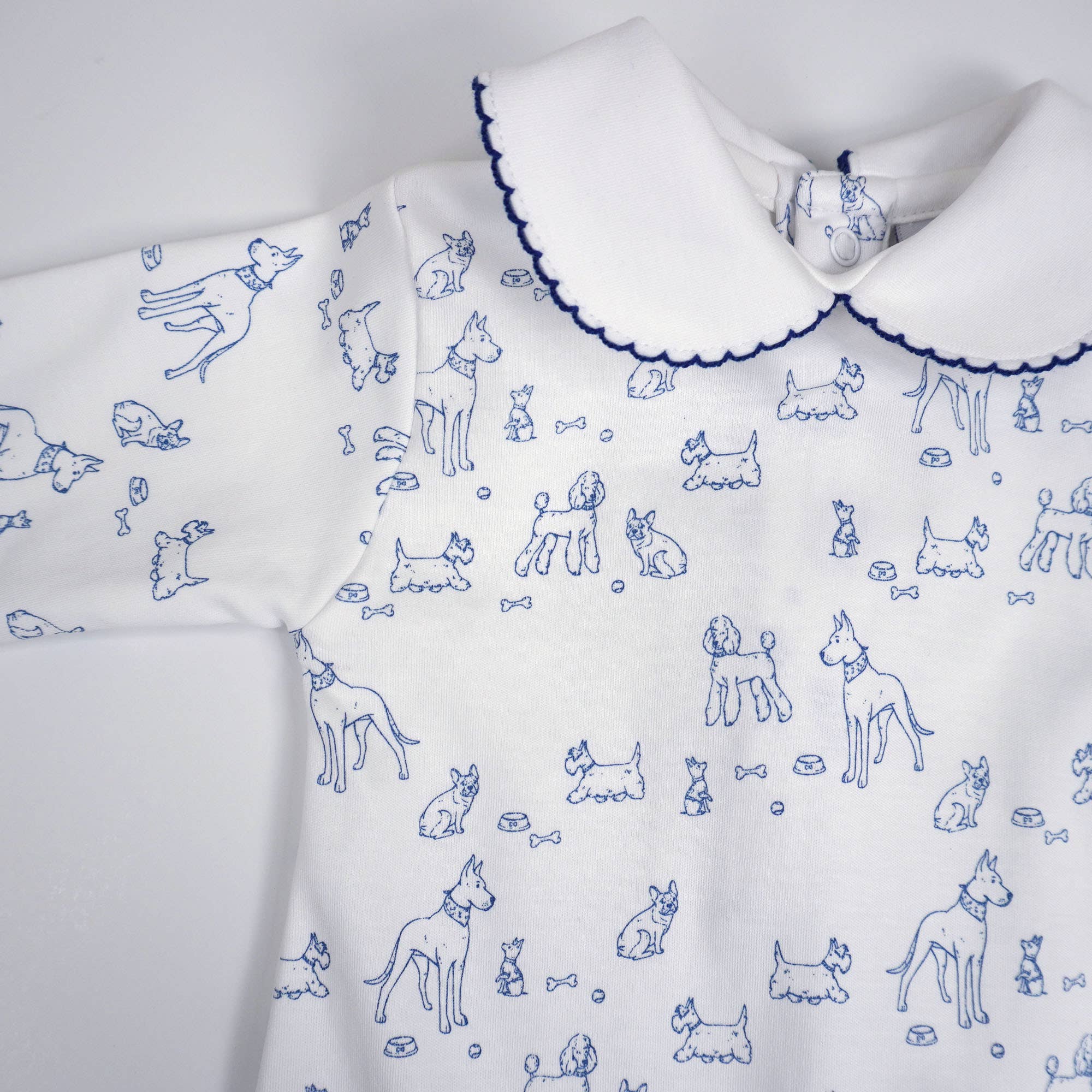 MARCELA - Vendita all'ingrosso Pigiamino - Neonati - Pigiama Footie in cotone Pima per cani7