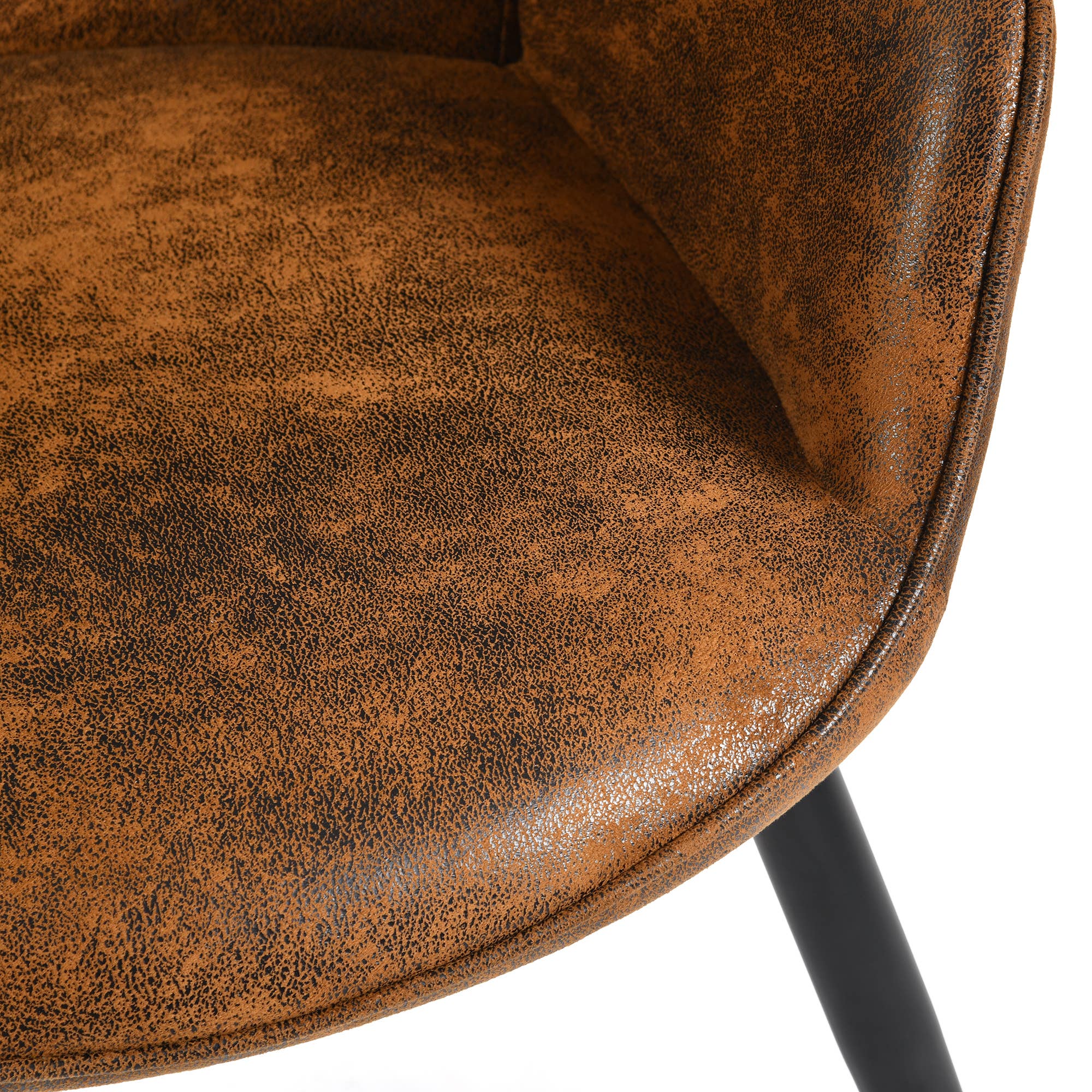 HOMYCASA DESIGN INC - Wholesale Chair - Modern Tufted Accent Chair with Suede Finish in Brown11