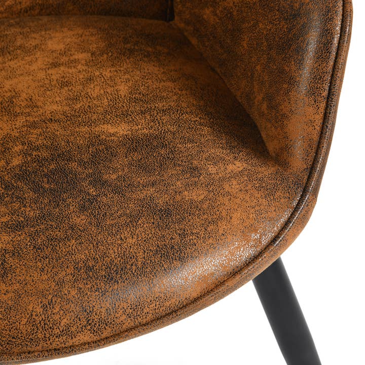 HOMYCASA DESIGN INC - Wholesale Chair - Modern Tufted Accent Chair with Suede Finish in Brown11