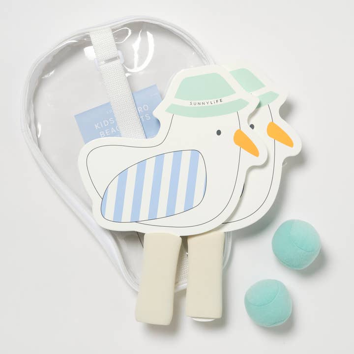 SUNNYLIFE - Wholesale Beach/Pool Toy - Kids & Baby - Sid the Seagull Velcro Beach Rackets for Kids1