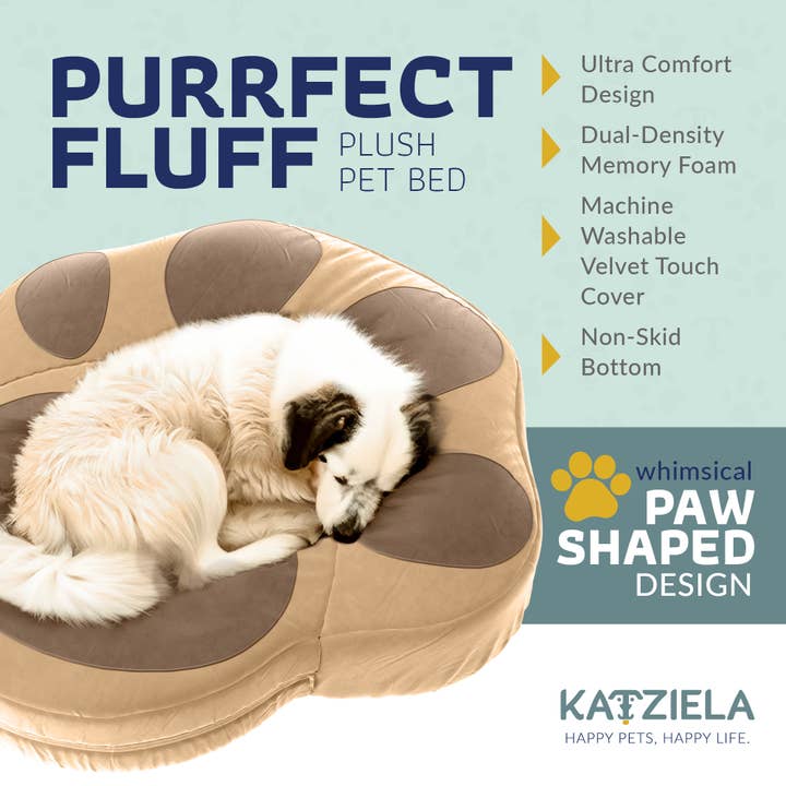 Katziela - Wholesale Pet Bed - Dog - Katziela Paw Shaped Pet Bed3