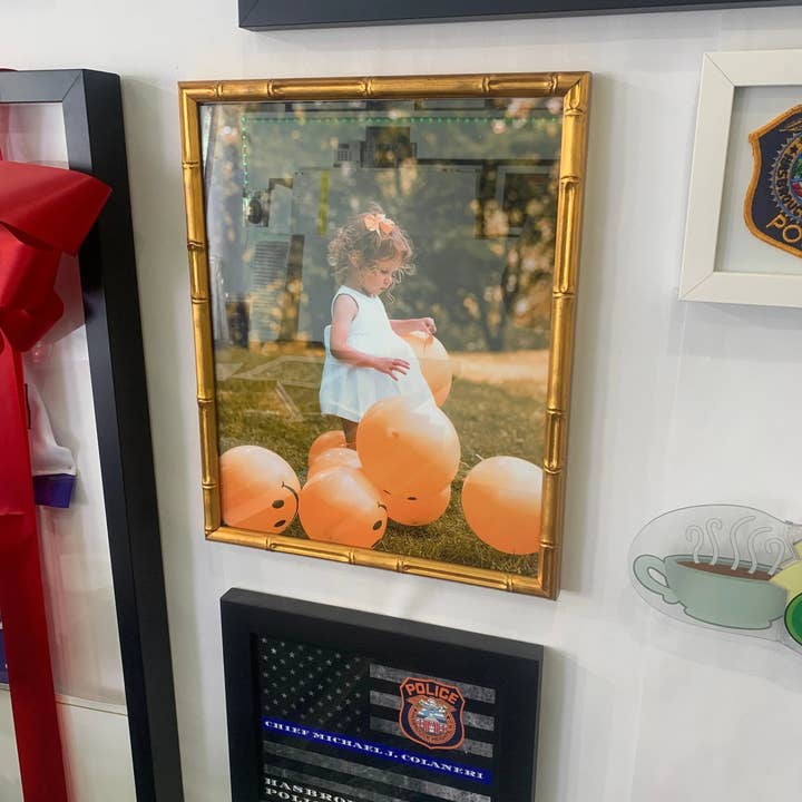 Modern Memory Design Picture Frames - Vente Cadres photos - Cadre photo en bambou doré 24x36 Galerie de cadres 24 x 362