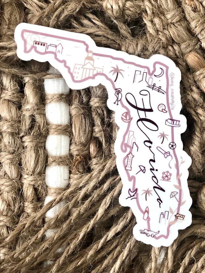 Florida State Sticker || Waterproof || Vinyl for wholesale by Creatively 4 Christ