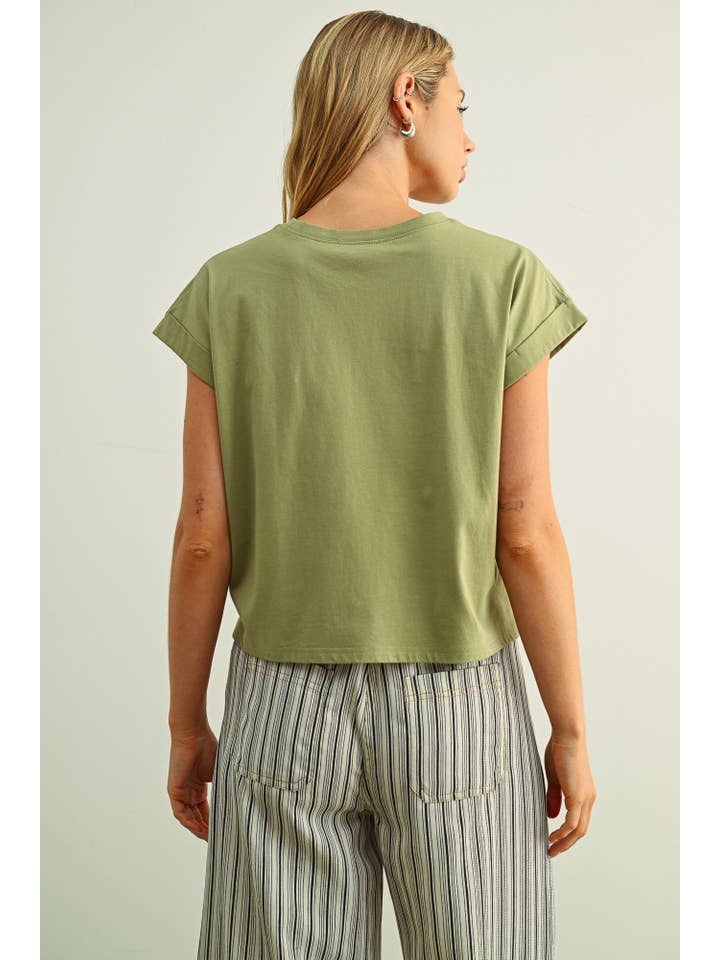 MIOU MUSE - Venta al por mayor Blusa - Mujer - Blusa de manga con puño y cuello redondo17