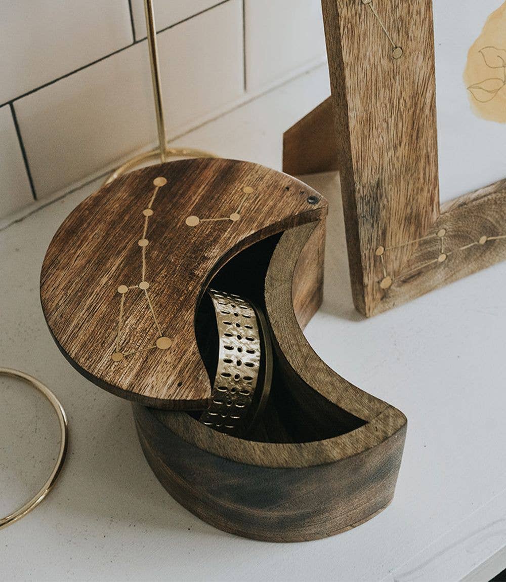 Matr Boomie Fair Trade - Wholesale Decorative Box - Jyotisha Pivot Box - Crescent1