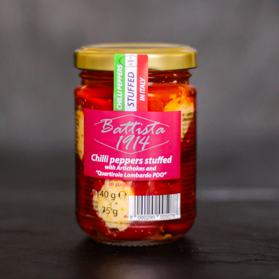 Gourm.it - Vente Légumes marinés - Poivrons farcis au Quartirolo DOP 140 g au goût sucré-acidulé0