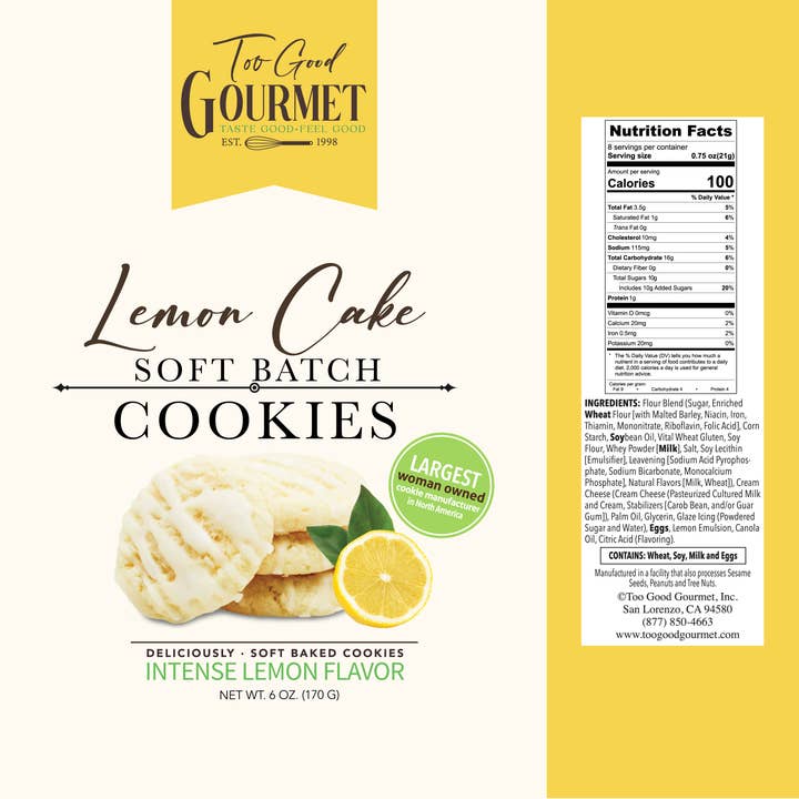 Too Good Gourmet - Wholesale Cookie - Soft Batch Cookies - (Lemon, Brownie, Caramel, & More)!2