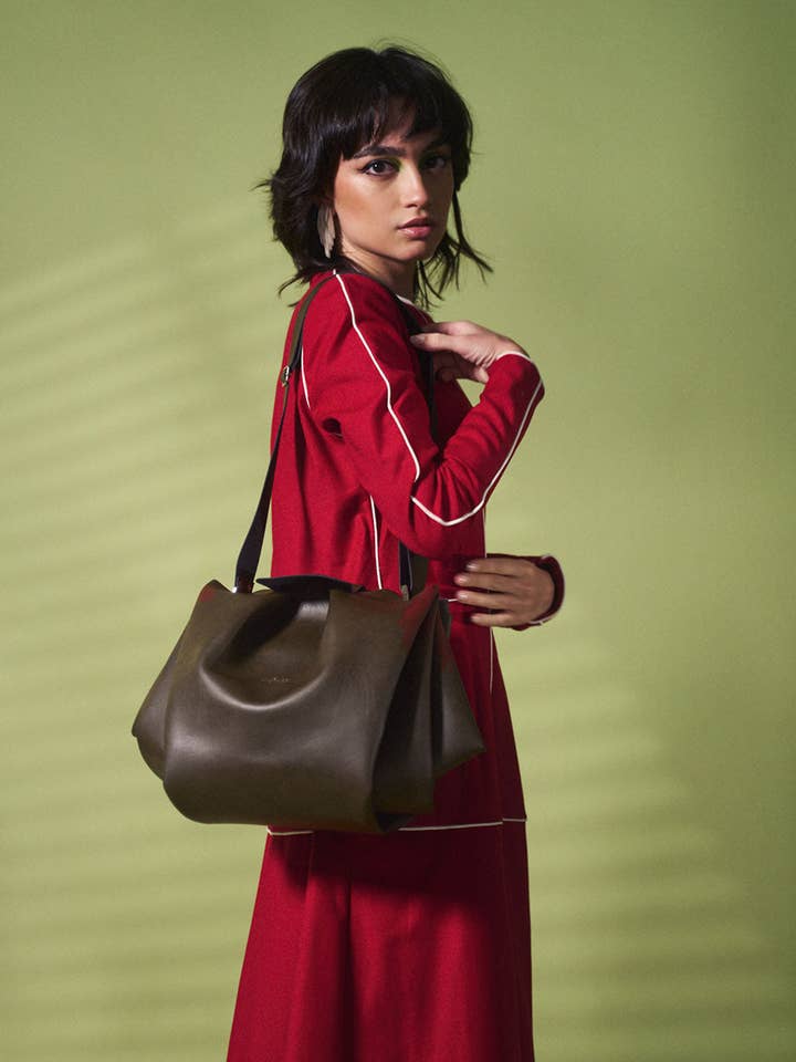 Odeon verde para venta al por mayor de Araceli Garcia Bags