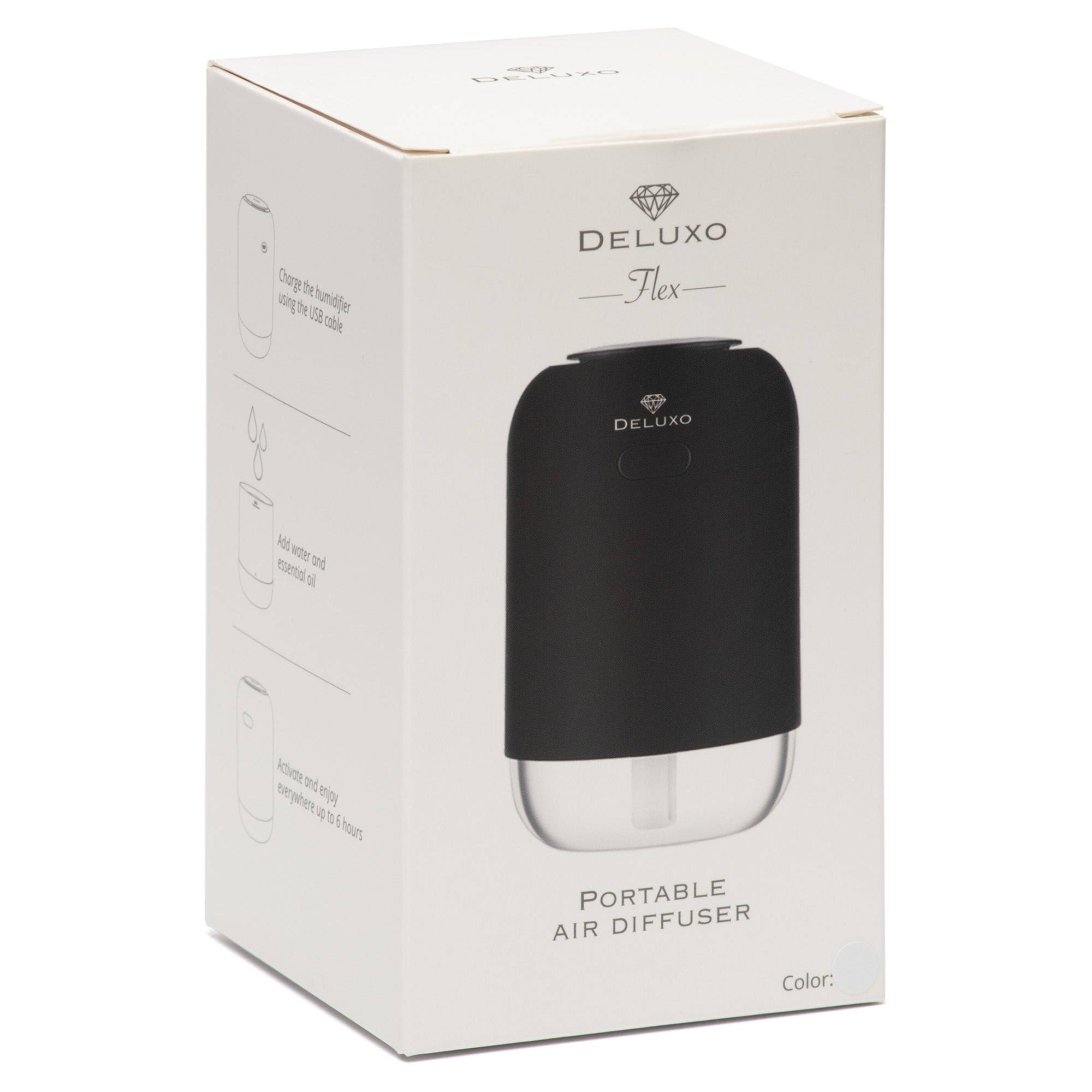 Deluxo – Großhandel Elektronischer Diffusor – Deluxo Flex kabelloser Aroma-Diffuser und Luftbefeuchter – Weiß7