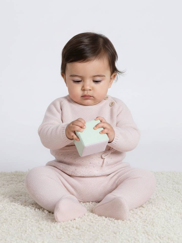 Pink Knit 2-Piece Set for wholesale by Honey and Hive