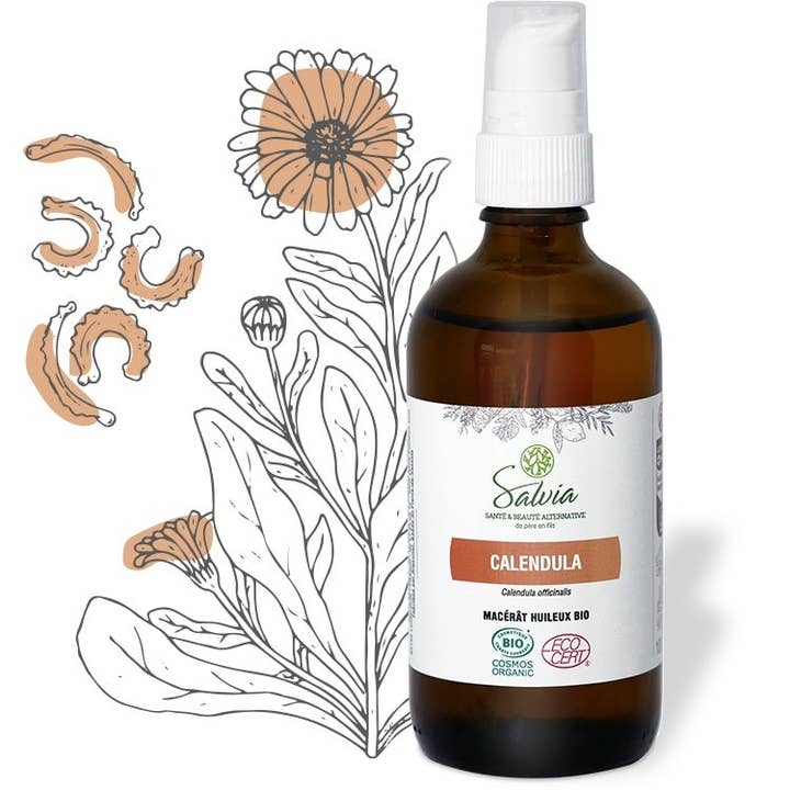 Calendula - Macérât huileux bio - 100 ml pour la vente par Salvia