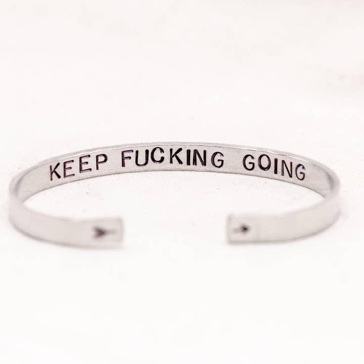 Nautically Northern - Wholesale Cuff Bracelet - "Keep F***ing Going" Cuff Bracelet9