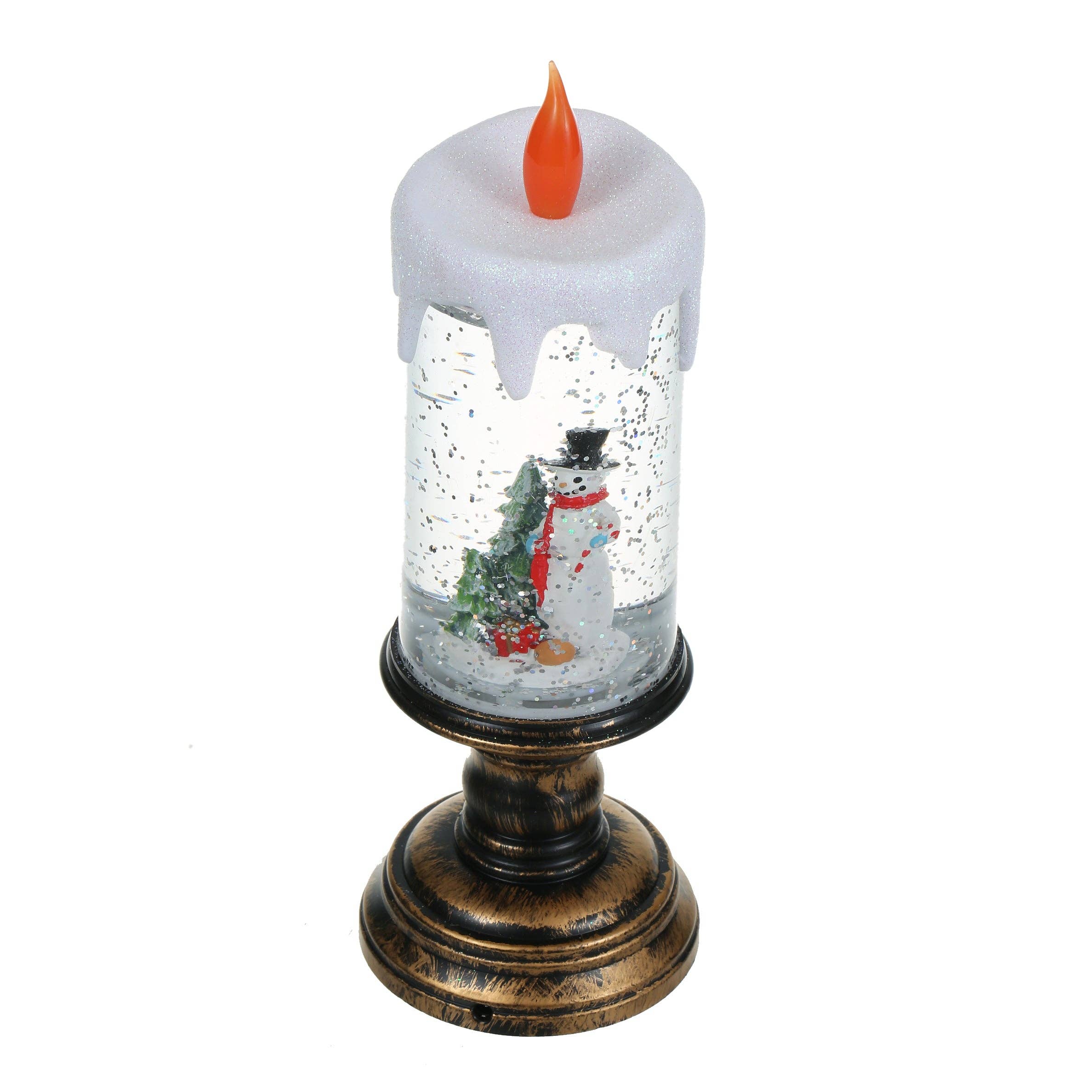 SINT - Wholesale Christmas Decoration - SINT Christmas Musical Snow Globe Candlestick Lantern6