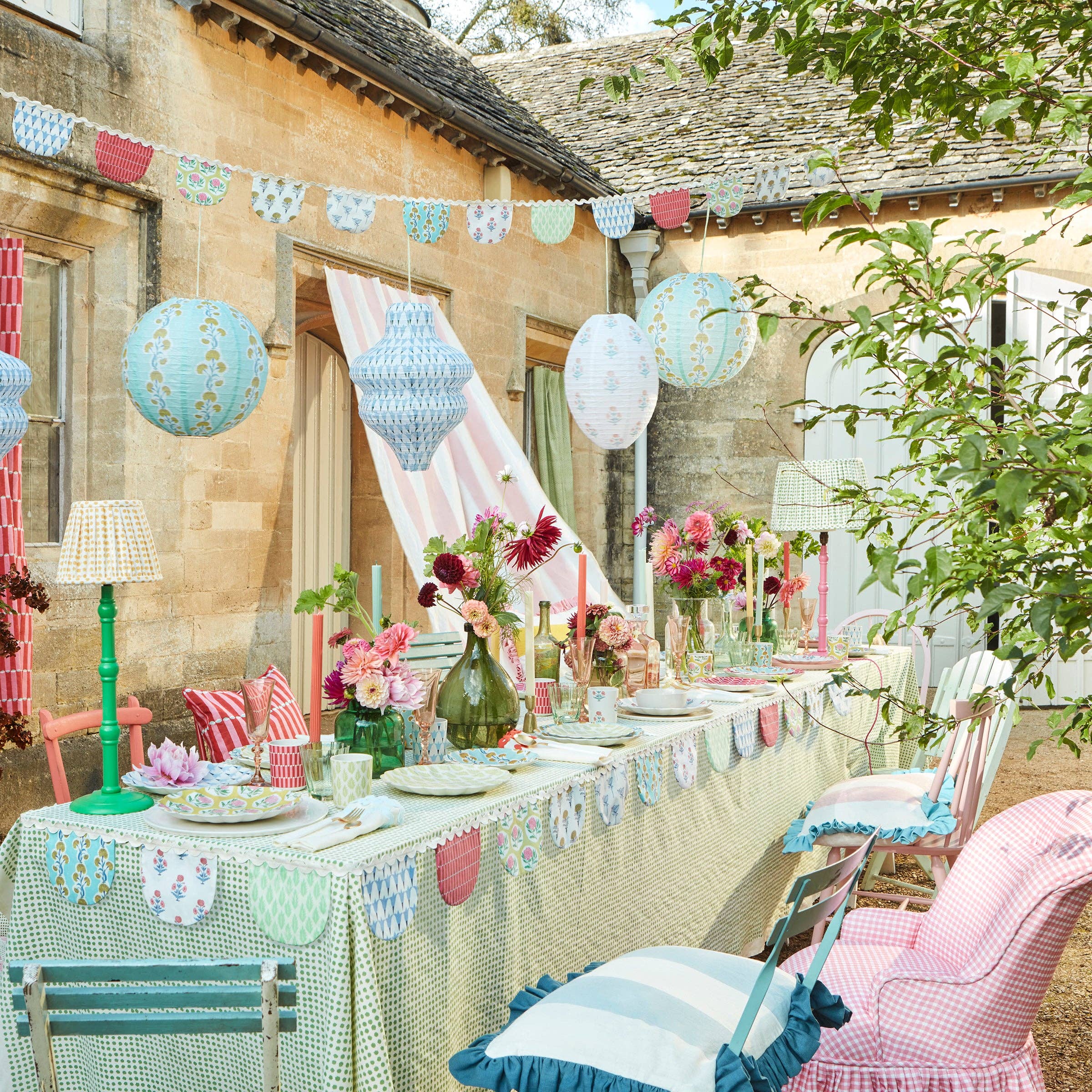 Meri Meri - Wholesale Bunting/Garland - Meri Meri x Molly Mahon Fabric Garland1