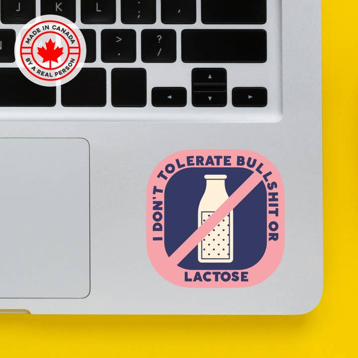 I Don't Tolerate Funny Sticker for wholesale by Lunch Box Stickers