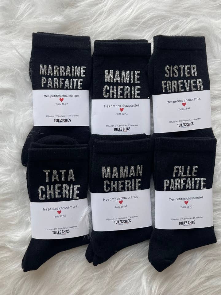 Toiles Chics – wholesale Socks – Women's – "Family" sock set1