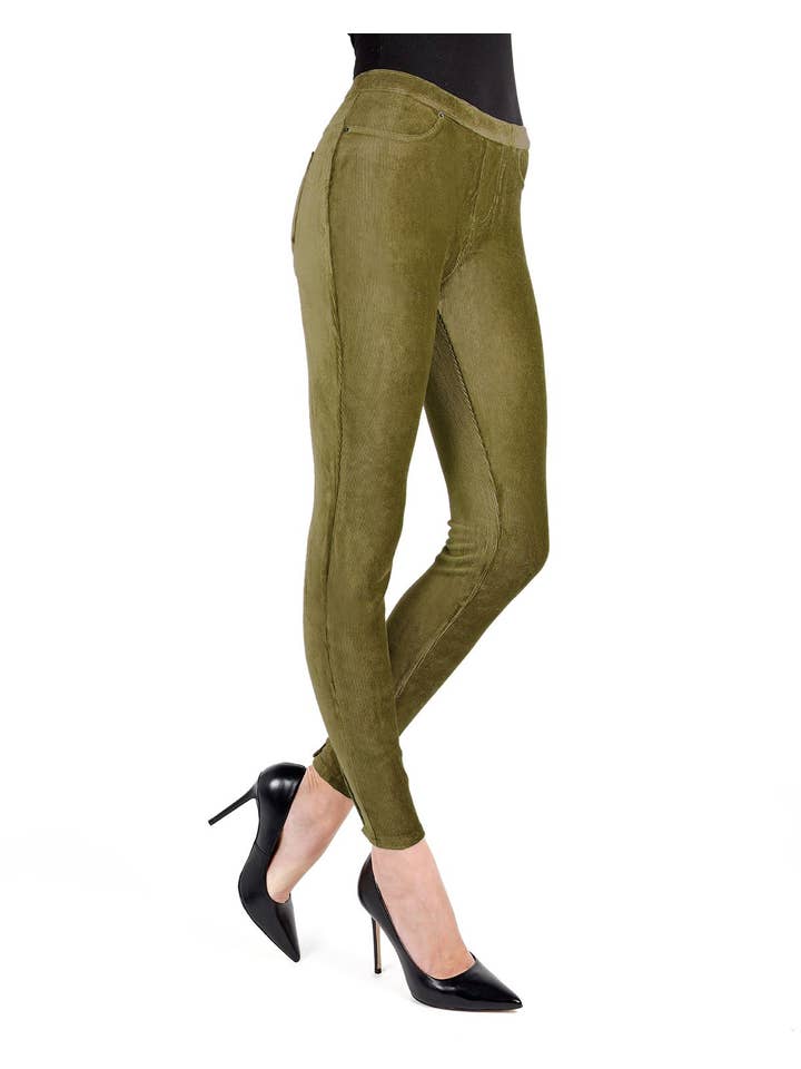 Infinity Classics International Inc. - Wholesale Leggings - Dames - MeMoi legging van corduroy met dunne rib