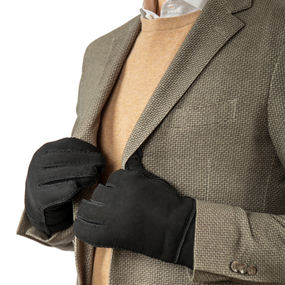 Hand Gewand HG GmbH – Luvas - Unissexo por atacado – adam - luva clássica em pele de ovelha merino8